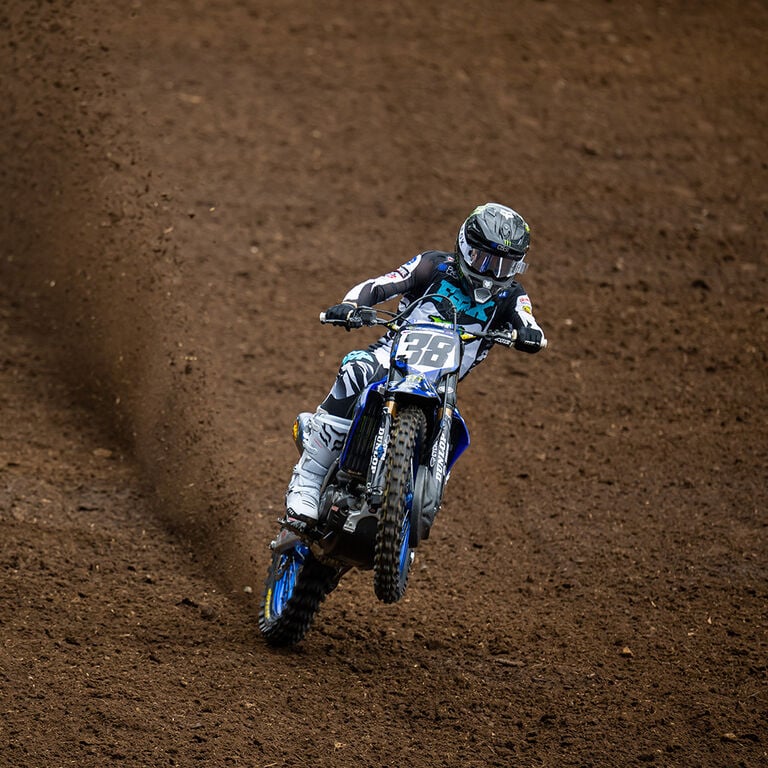 Dirt bike rider on Moto Bike